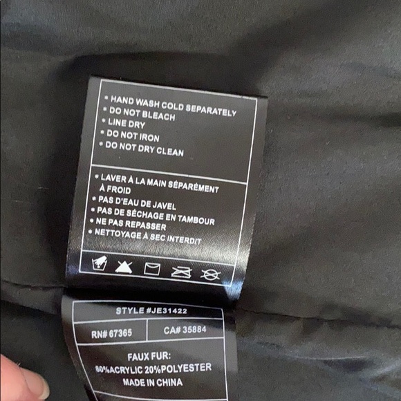 Jack by BB Dakota Stripe faux fur vest sz M - Picture 8 of 9